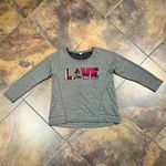Style & Co  Plaid Sequin Love Sweatshirt Medium Photo 3