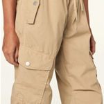 AMO Oatmeal Parachute Cargo Pants Size Medium Tan Photo 1