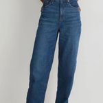 Madewell  Woman’s Baggy Straight Jeans Dark Worn Indigo Wash Size 24 Photo 0