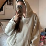 Olive Lynn I Hope You Have A Good Day Colorful Cream Hoodie Photo 5