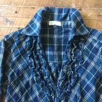Joie  Fara tuxedo plaid business casual feminine blouse Photo 2