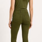 7 For All Mankind Women's  Olive Green Skinny Jeans Size 26 Photo 1