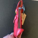 Source Unknown Australia Handmade Leather Kangaroo Coin PurseKeychain w/zipper pouch Or… Photo 1