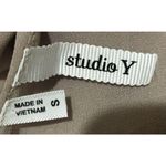 Studio Y Studio-Y ~ Sleeveless Sequin Top ~ Key Hole Back Ties ~ Brown ~ Size Small Photo 7