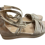 Eileen Fisher  Shea Metallic Leather Strappy Sneaker Sandals Women’s Size 8 Photo 0