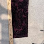 One 5 One  Maternity Pants Womens Large Purple Black Velvet Halloween Whimsigoth Photo 13