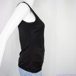 black 100%‎ silk tank top with jewelry detail Size XXS Photo 6