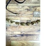 Stella & Dot Reese Sparkle Rhinestone Gold Tone Necklace Leather Tie Adjustable Photo 9