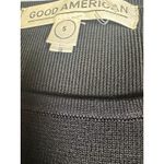 Good American Black Ribbed Knit Bodycon Dress with Grommet Detail Size 5 Photo 4