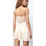 ZARA  Satin Effect Wrap Dress Mini Beige Pink‎ size small Photo 1