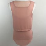 BECKEN 100% SILK FLOWY TOP W/OVERLAY Size L Photo 3