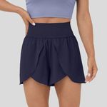 Halara Breezeful High Waisted Pocket Flowy Split Quick Dry Shorts Photo 0