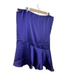 Jason Wu Purple Satin Tiered Skirt Sz. XL Photo 4