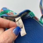 Aerie  Multi Color Abstract Push Up Bikini Top Halter Size 34C Green Blue Multi Photo 5