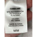 Hilary Radley  Women's Tropical Drawstring Waist T-Shirt Dress Gray Size Medium Photo 5