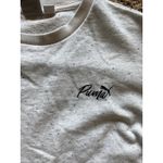 Puma Speckled Light Gray Grey Crewneck Sweatshirt Activewear Top Shirt Women XS Photo 4