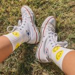 Yellow Little Smiley Face Socks Photo 5