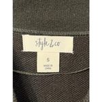 Style & Co. Plaid Mock Neck Sweater Dress, green and black, size Small Photo 3