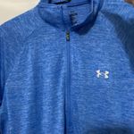 Under Armour NWT WO XL 1/2 ZIP TECH ATHLETIC TOP HEATHERED BLUE CLEAN Photo 4