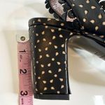 Tabitha Simmons Leticia Perforated Sandals Scalloped Leather Black Women's 38 7 Photo 9