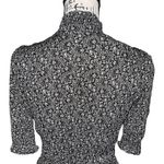 Evereve Roan + Ryan black & white Blake puff sleev maxi dress medium Photo 3