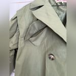 Free People NWOT  Looking Glass Cropped Trench Coat in Loden color Small Photo 10