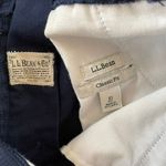 LL Bean Navy Blue Classic Fit Pants 10P Petite Photo 7