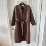 Valentino Garavani Valentino Wrap Style Coat Size 8 Color Brown Photo 1