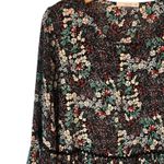 Le lis  Ruffled Floral Long Bell Sleeve Fully Lined Maxi Dress Women's Size L Photo 1