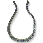 Purple Stone Tanzanite Set In Sterling Silver Tennis Friendship Promise Bracelet Purple Photo 3