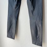 The Row  Lambskin Leather Black Leggings Pull-On Biker Moto Leggings Size Small Photo 8