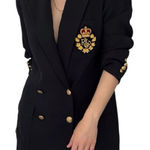 Ralph Lauren Lauren  Vintage Women’s Size 8 P Black Noir Wool RLL Crest Blazer Photo 0