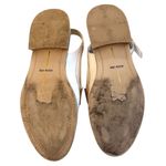 EUC Dolce Vita Leather Hardi Sling Back Loafers Crackled White Size 6 Photo 8