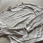 secret treasures  Light Gray Ribbed Sweatshirt Photo 1