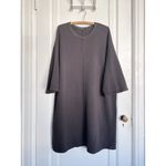 ZARA  • Oversized Shift Dress grey sweatshirt terry knit boxy cozy tent Photo 2
