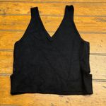 Abercrombie & Fitch Abercrombie Fitch Black Knit Wrap V Neck Crop Tank Top Womens XS Photo 3