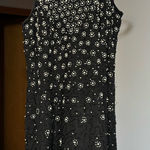 Ibiza Silk Beaded Midi Dress Black Size L Photo 0