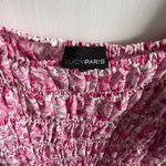 Lucy Paris Pink Floral Puff Sleeve Top Photo 2