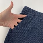 Old Navy  Dark Striped Linen Blend Pull On Shorts M Photo 1