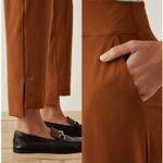 Aday Straight Up Dress Pants in Pecan Brown Size Small Photo 2
