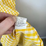 Eshakti Gingham Print Yellow Cotton Midi Dress Size 8 Medium Tea Length Photo 5