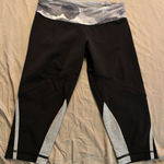 Lululemon Leggings Womens Size 6 Lulu Pants Compression Zip Run For It Crop Black Photo 0