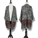 ZARA Knit Bohemian Chunky Oversized Kimono Cardigan Sweater Half Sleeves Medium Photo 0