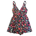 Liz Claiborne NWT  Women's Floral Swimdress One Piece Swimsuit 8 Petite Photo 0