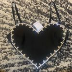 Area Crystal-embellished stretch-crepe bustier top Photo 3