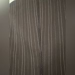 Escada Pinstripe Silk Wool Blazer S Tailored Minimalist Business Quiet Luxury Brown Photo 6