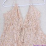 Free People NEW Lexi Strappy Lace Romper, L Photo 3