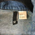 Divided H&M Womens Denim Jacket Retro Trucker Medium Wash Cotton 12 Photo 2