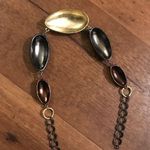 Abstract metal shell chain choker necklace Photo 2