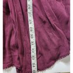 Free People  Womens Mohave Embroidered Maroon Red Mini Dress Boho Size Small Photo 9